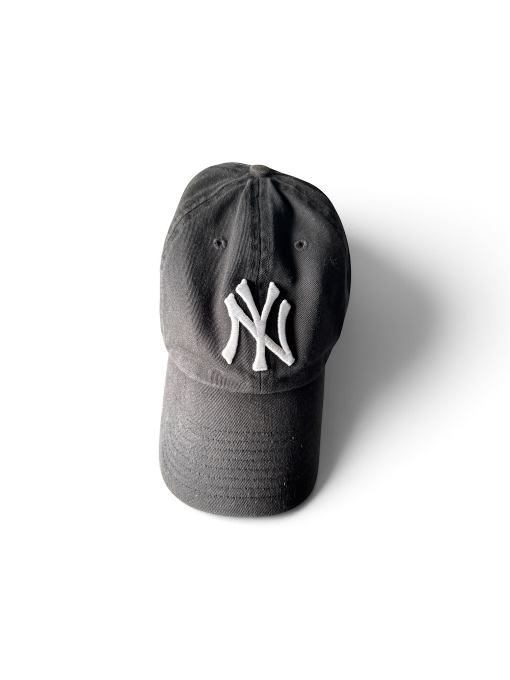Black Baseball Cap with White NY Logo